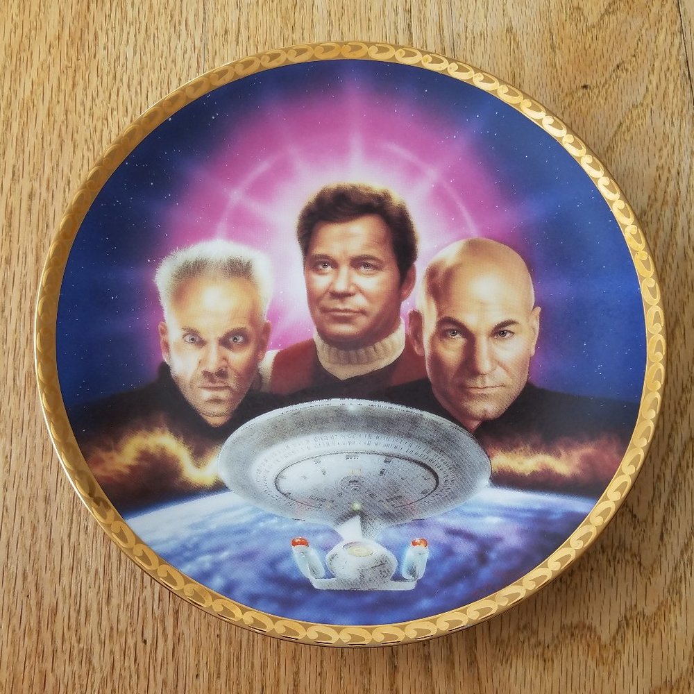 STAR TREK HAMILTON COLLECTION GENERATIONS ULTIMATE CONFRONTATION PLATE #1256E